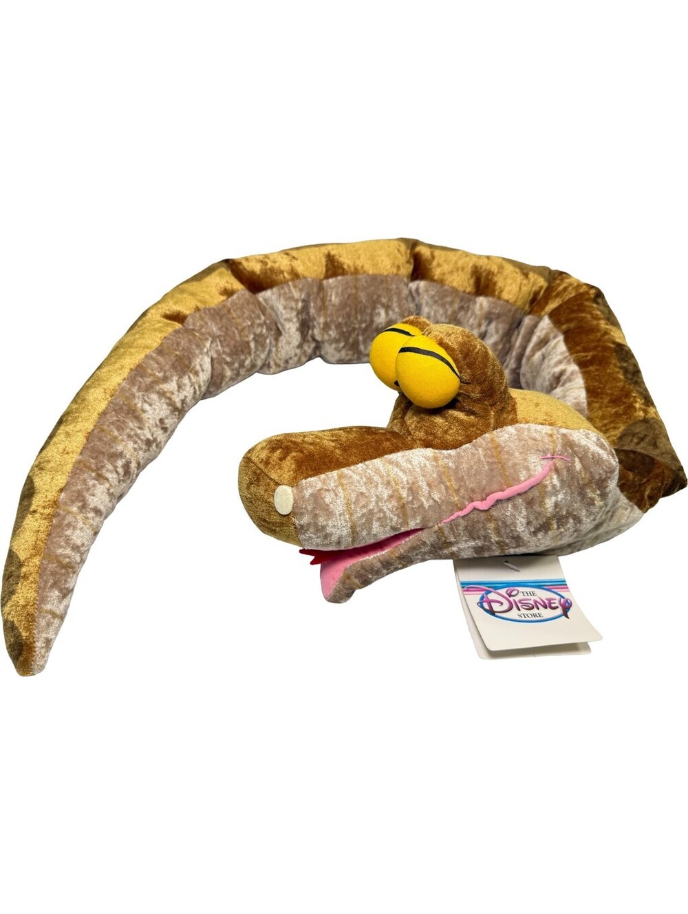 VTG Disney Store Kaa Snake Plush 43" Jumbo Stuffed Animal Jungle Book NWT Rare